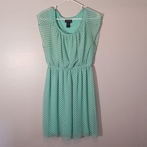 Mint, Polka Dot Dress